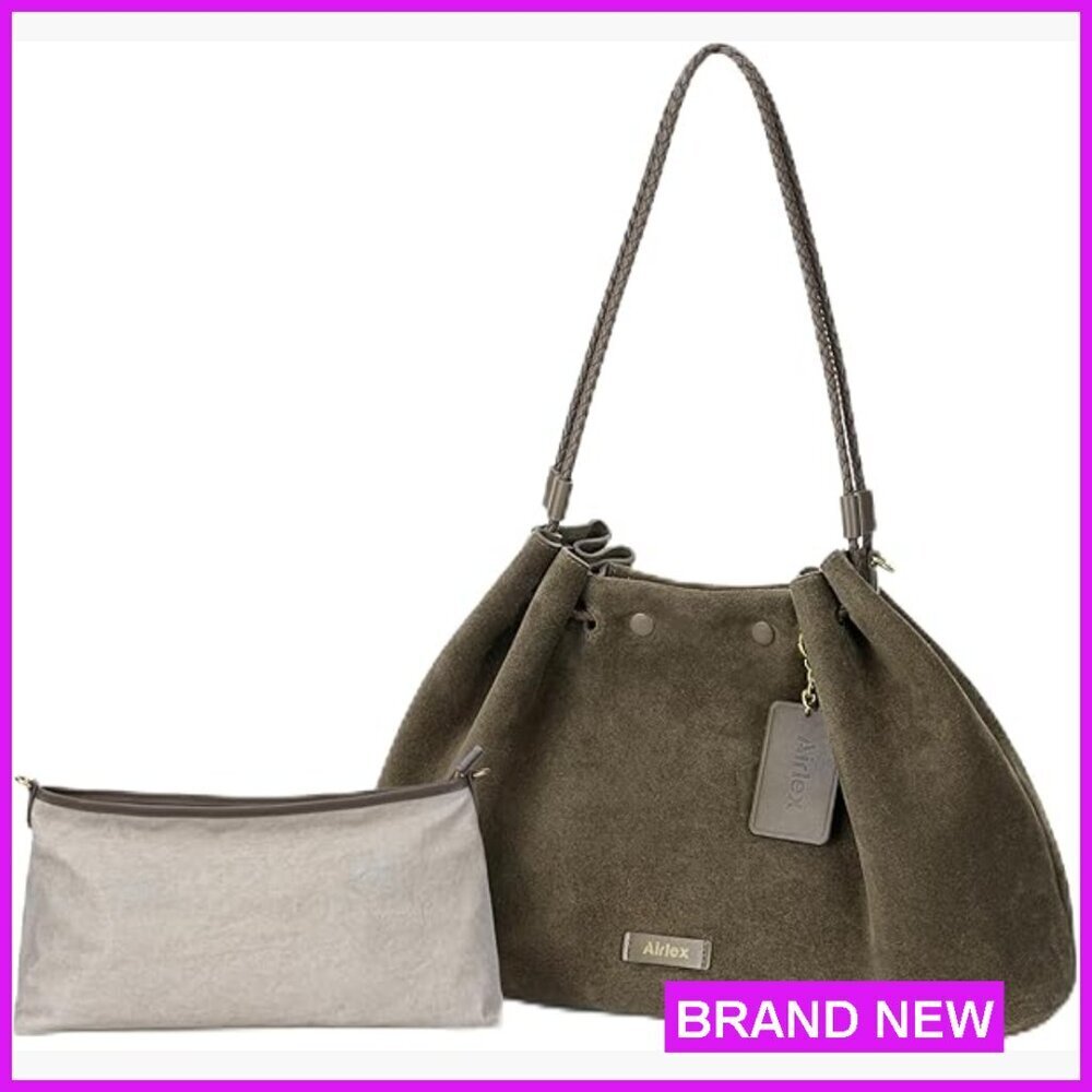 Premium Leather Hobo Bag Large Chic Crossbody Shoulder Purse Handbag